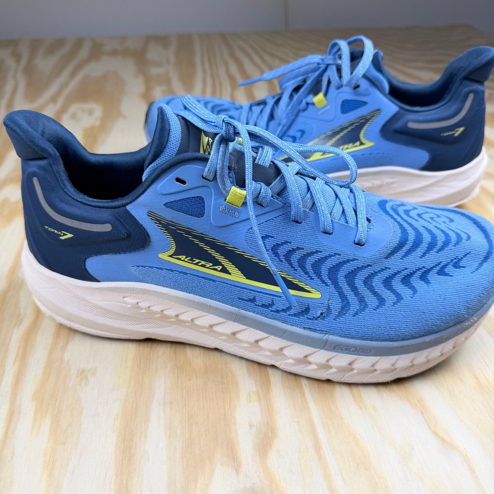 Altra Torin 7 Mens Running Shoes Blue Navy Lime AL0A82C4440 Size 9.5